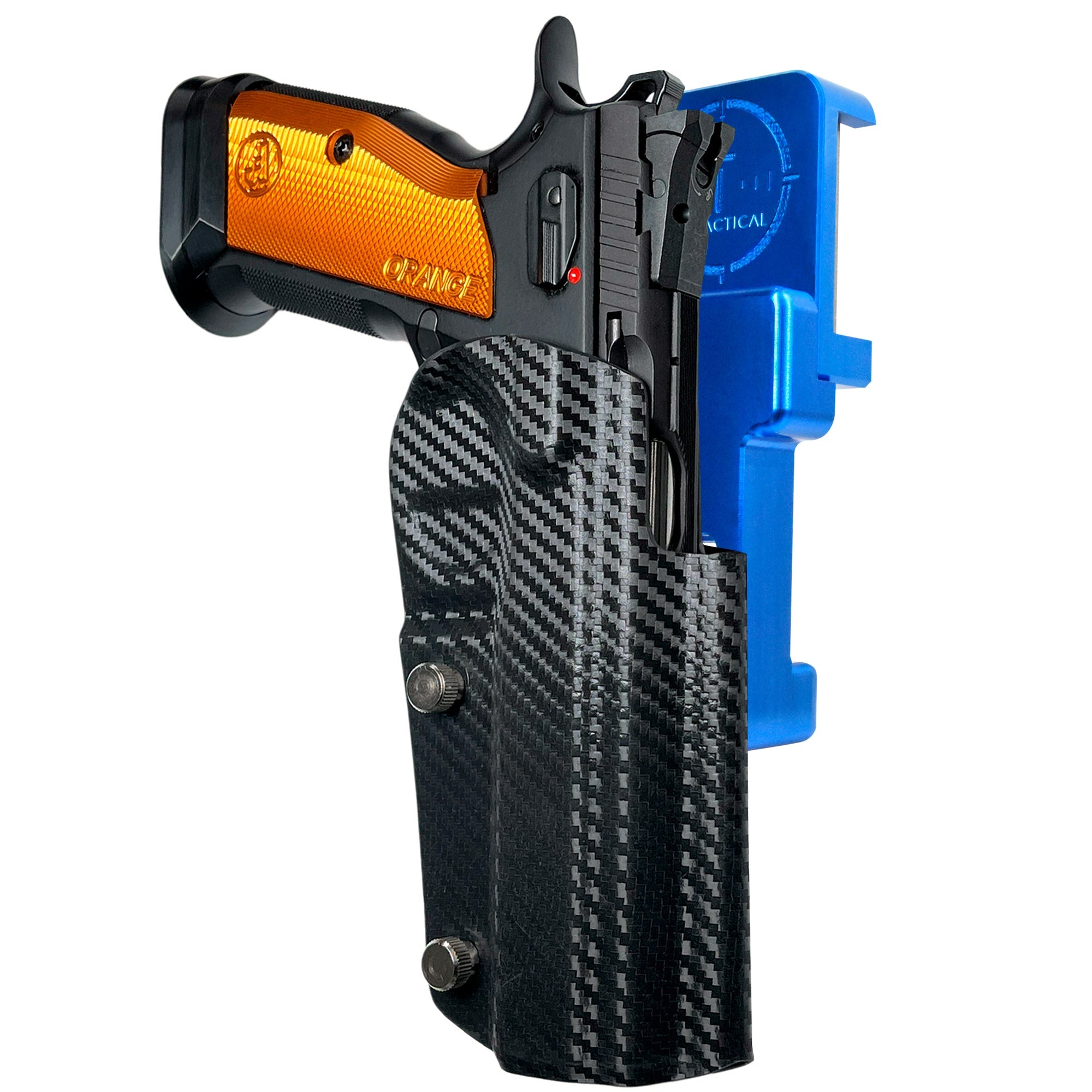 Alloy Competition Holster Blue / Carbon Fiber