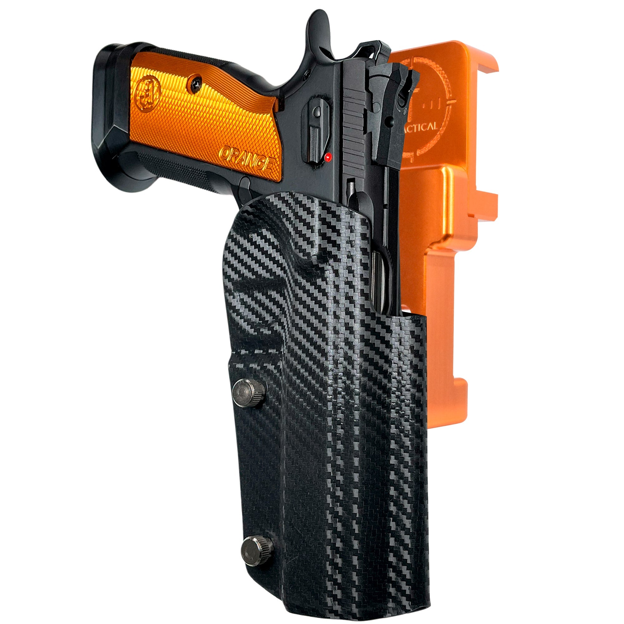 Alloy Competition Holster Orange / Carbon Fiber