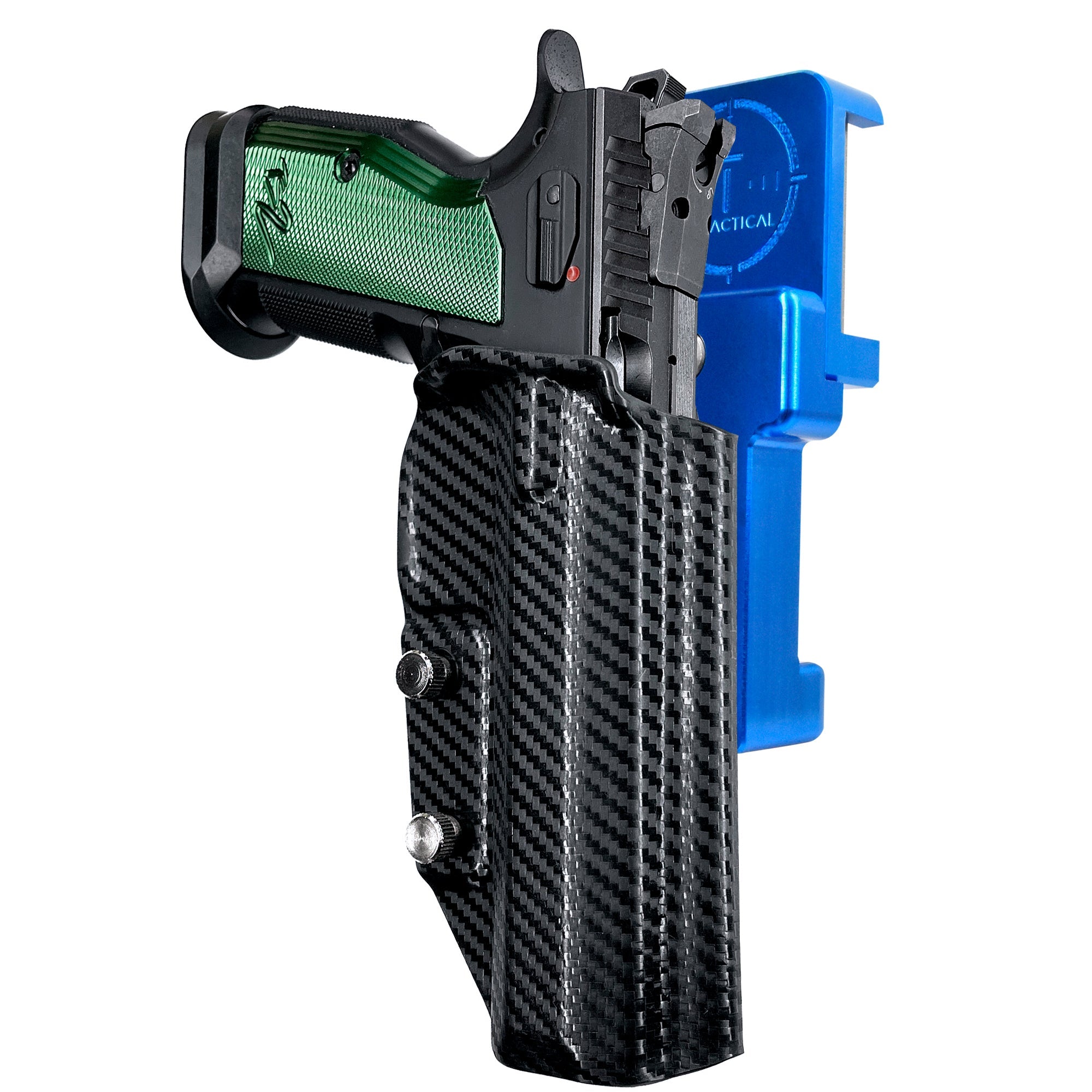 Alloy Competition Holster Blue / Carbon Fiber