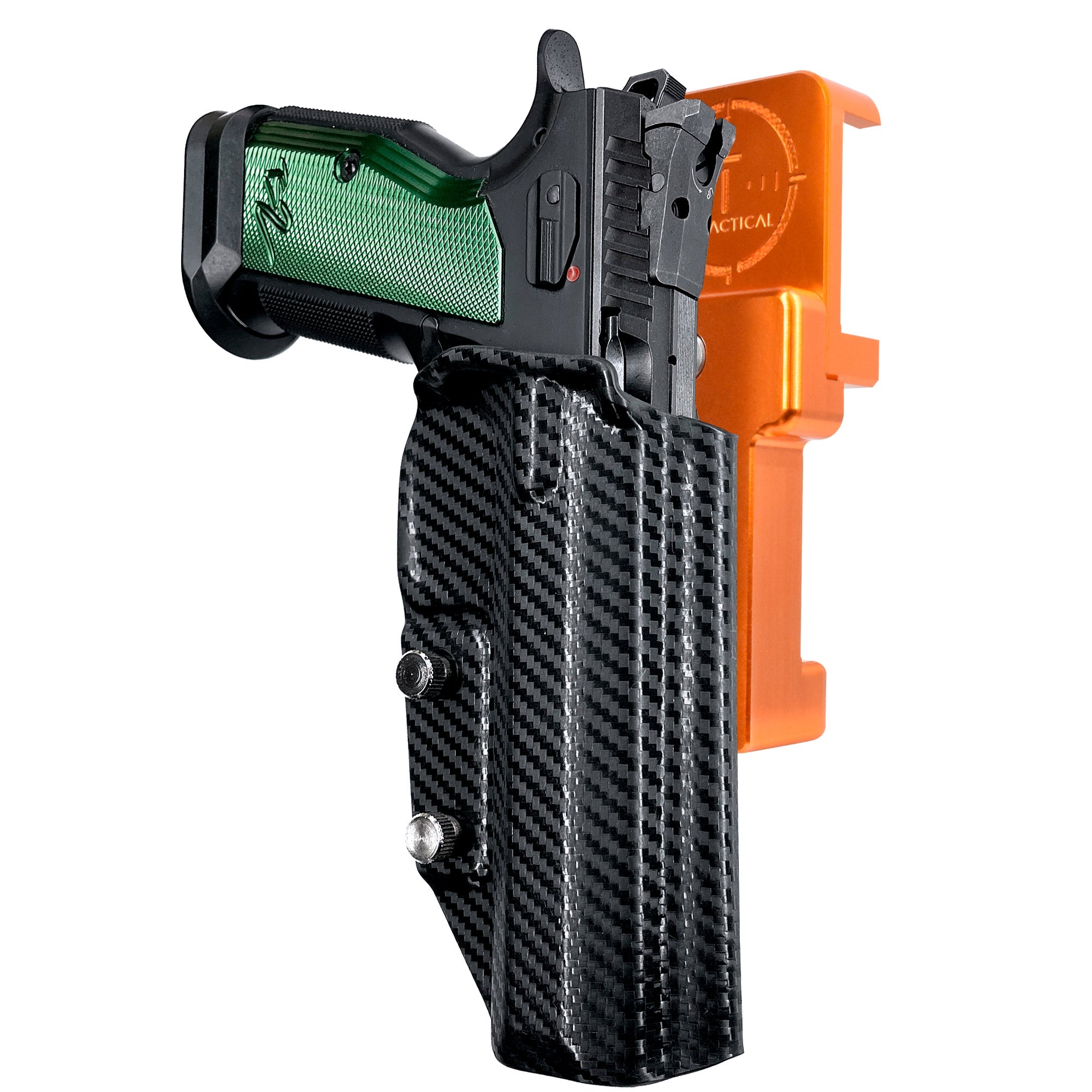 Alloy Competition Holster Orange / Carbon Fiber