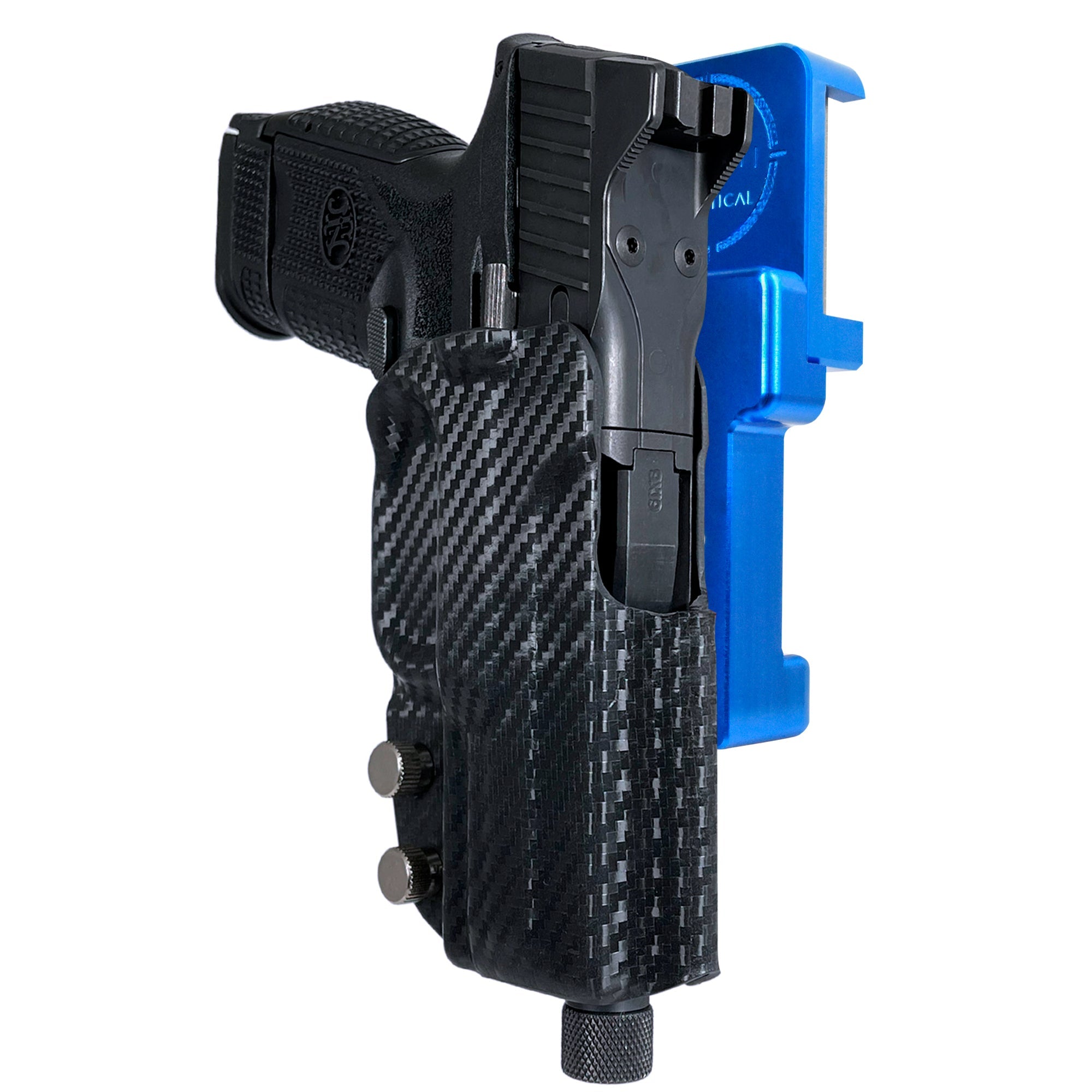 Alloy Competition Holster Blue / Carbon Fiber