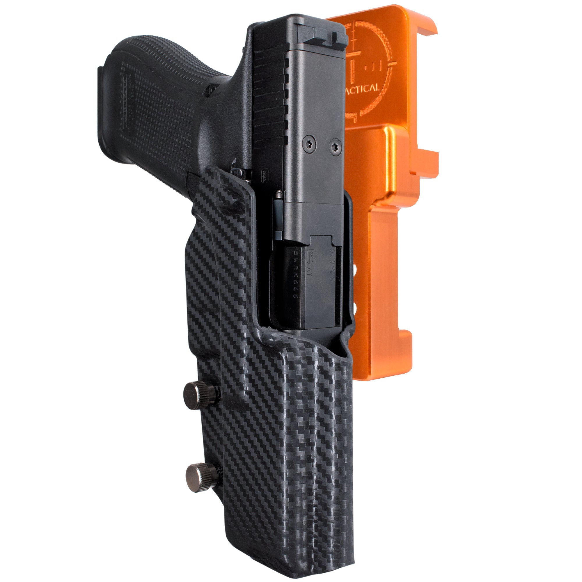 Alloy Competition Holster Orange / Carbon Fiber