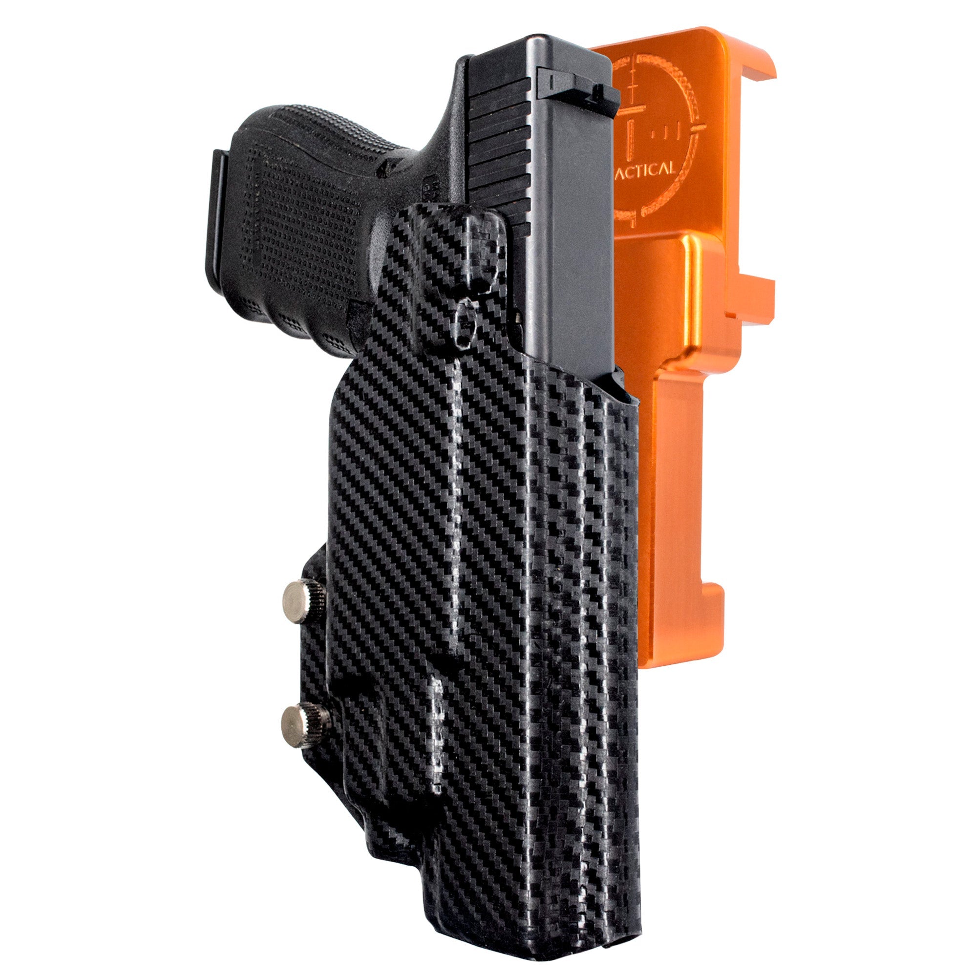 Alloy Competition Holster Orange / Carbon Fiber