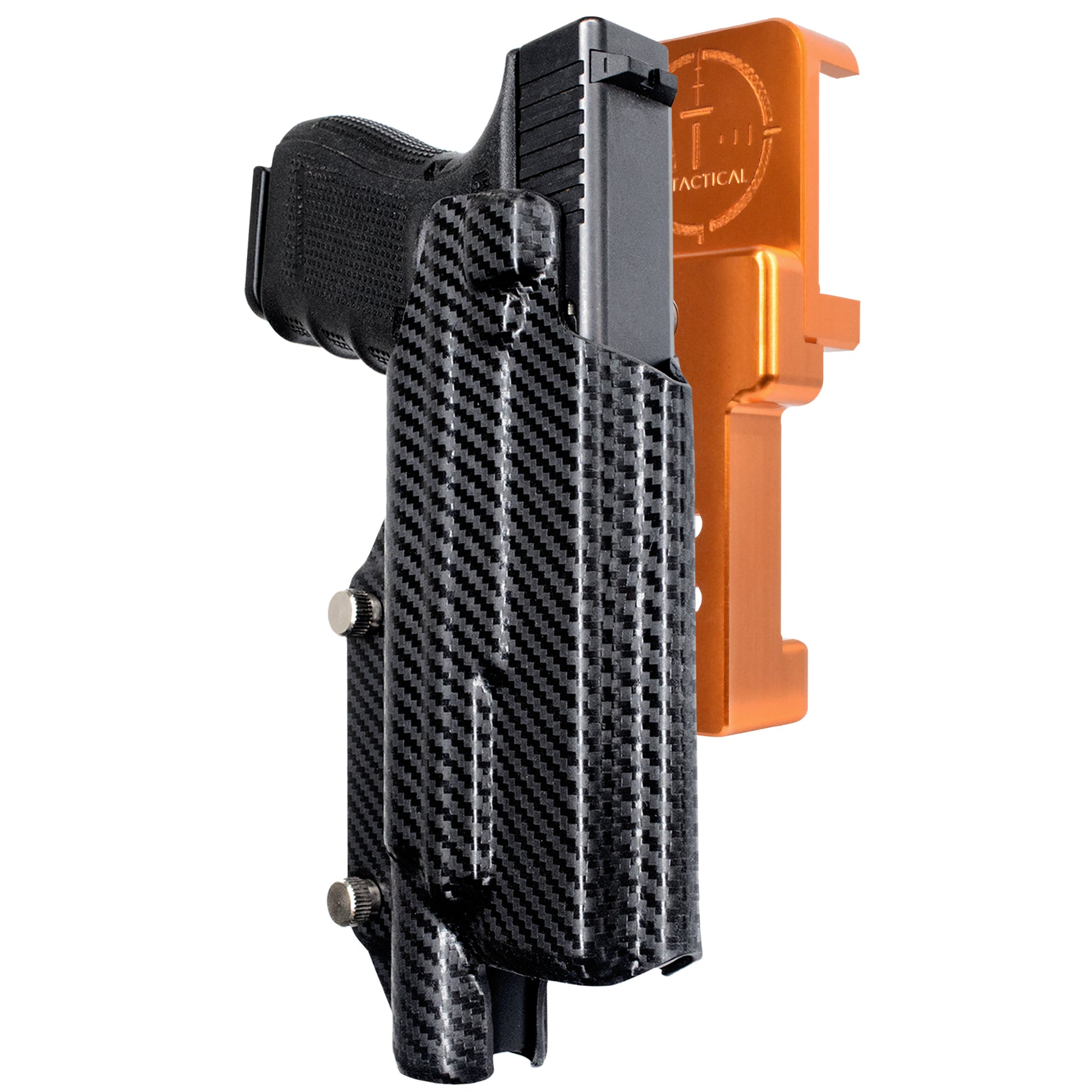 Alloy Competition Holster Orange / Carbon Fiber