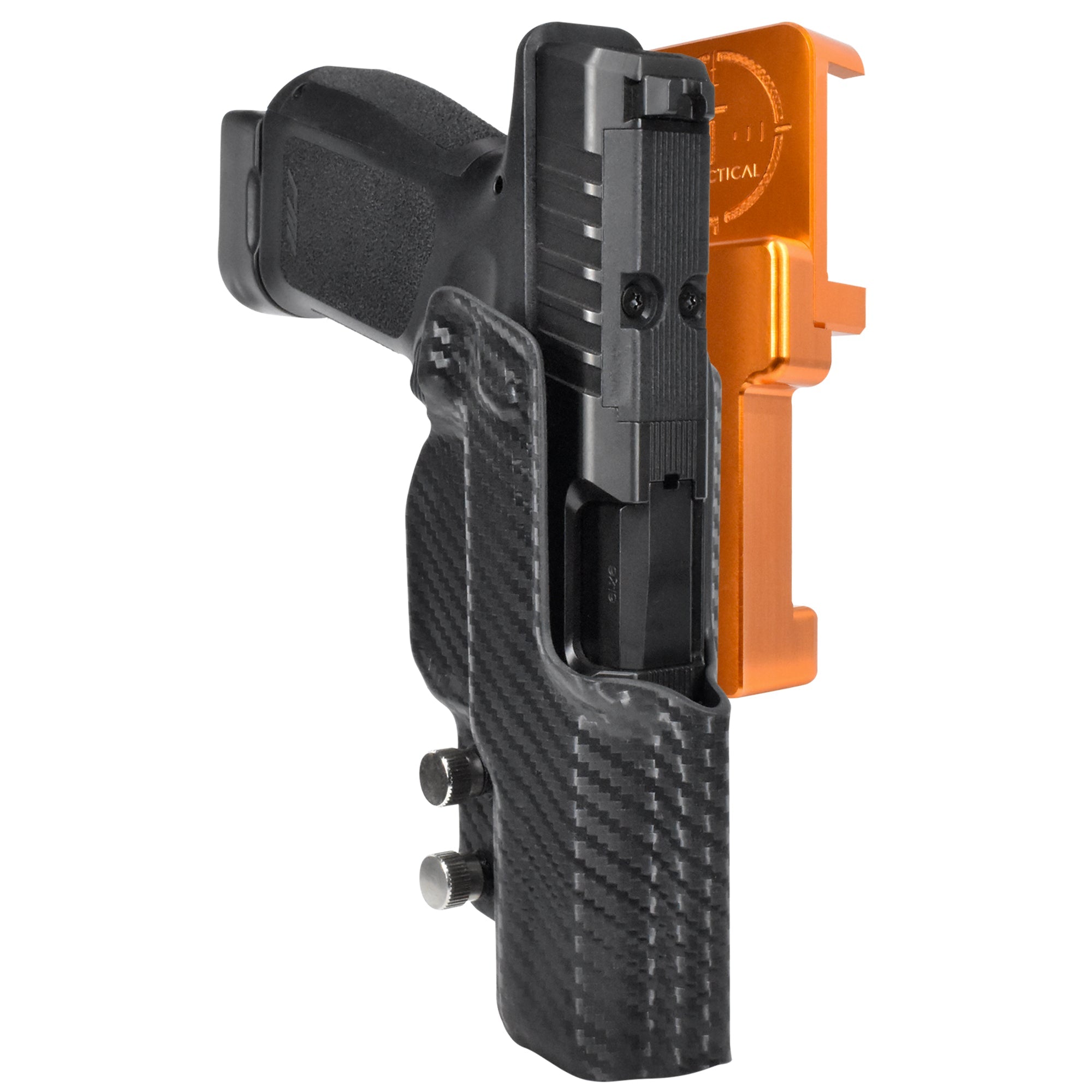 Alloy Competition Holster Orange / Carbon Fiber