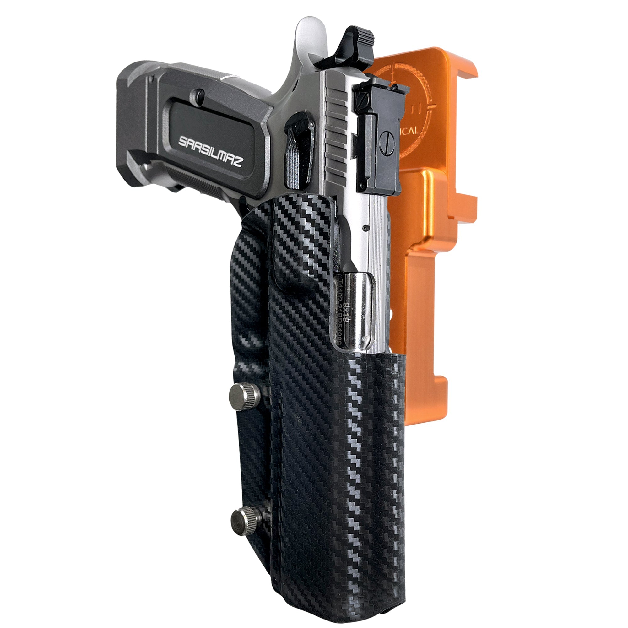Alloy Competition Holster Orange / Carbon Fiber
