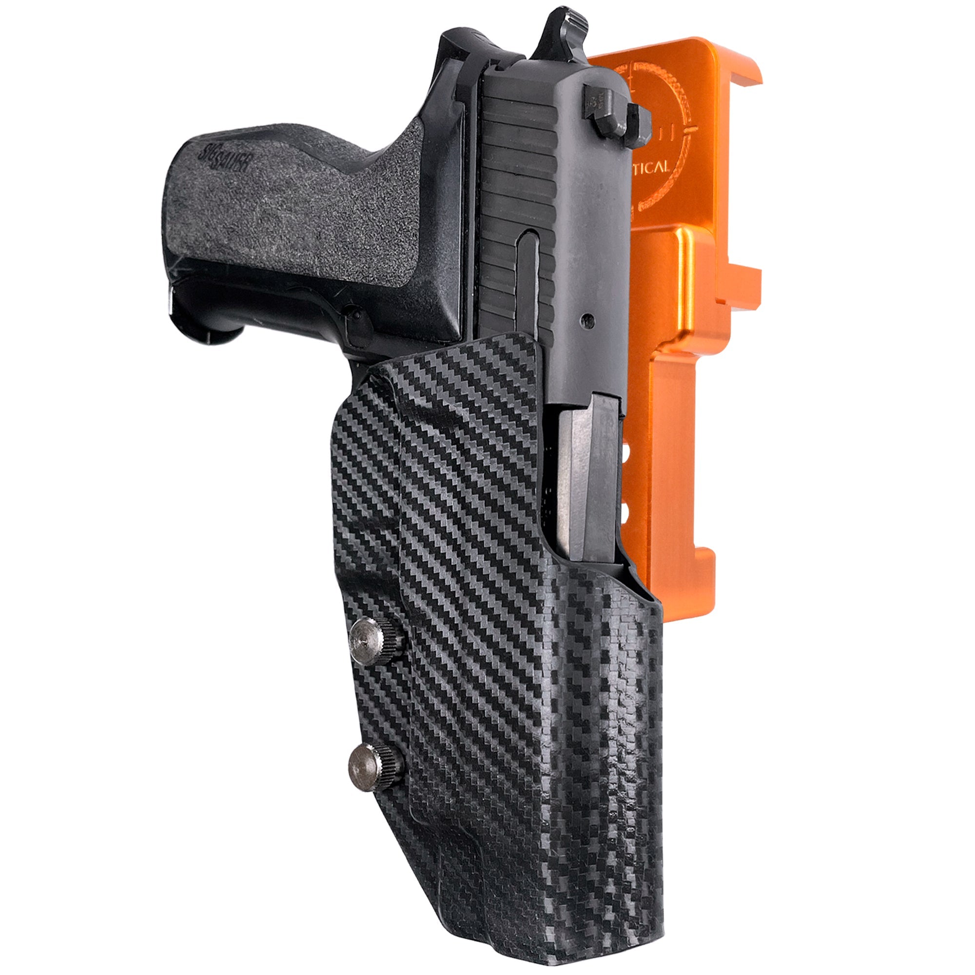 Alloy Competition Holster Orange / Carbon Fiber