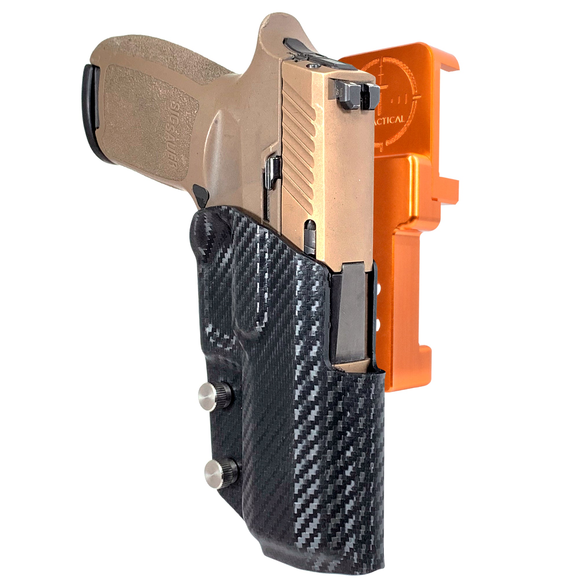 Alloy Competition Holster Orange / Carbon Fiber