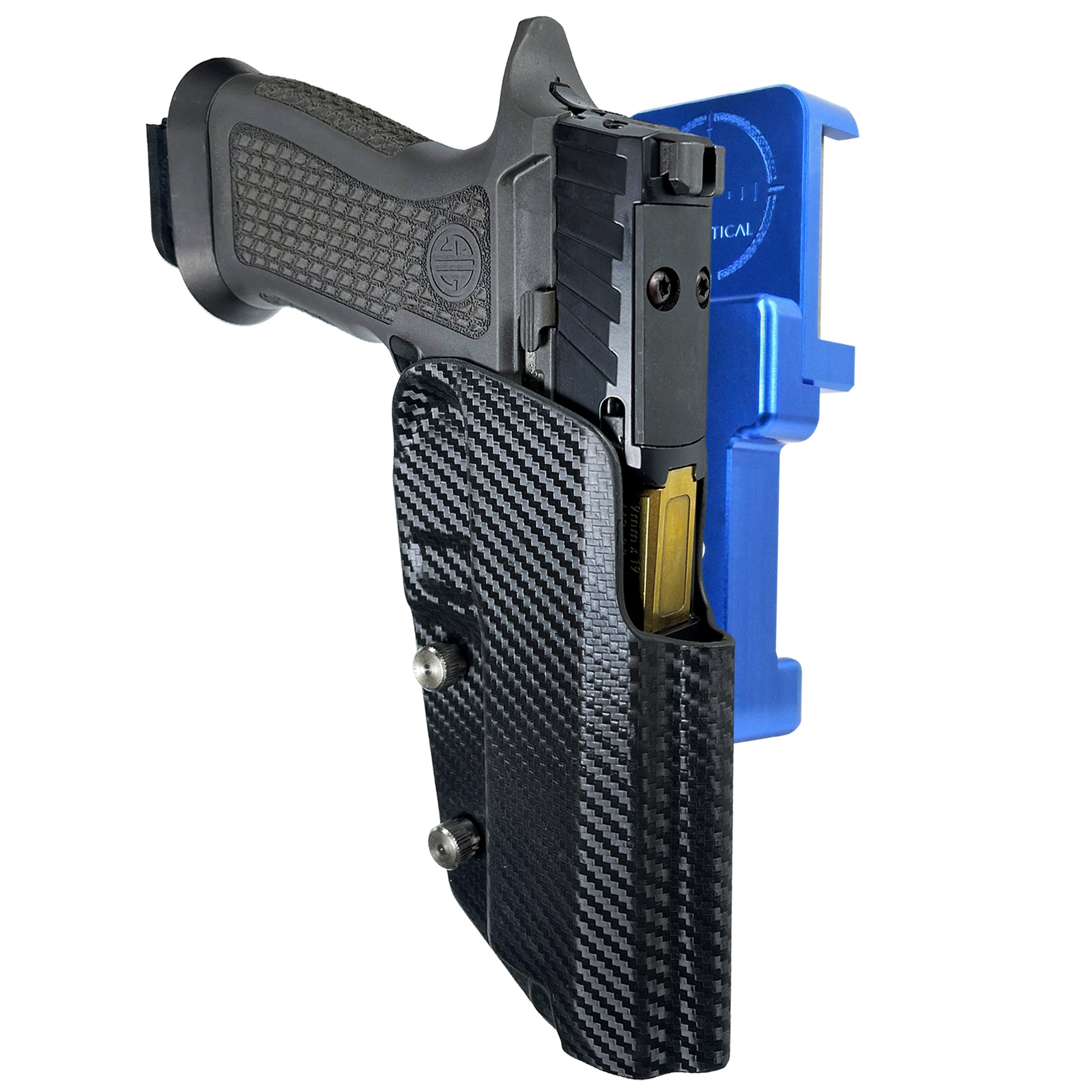 Alloy Competition Holster Blue / Carbon Fiber