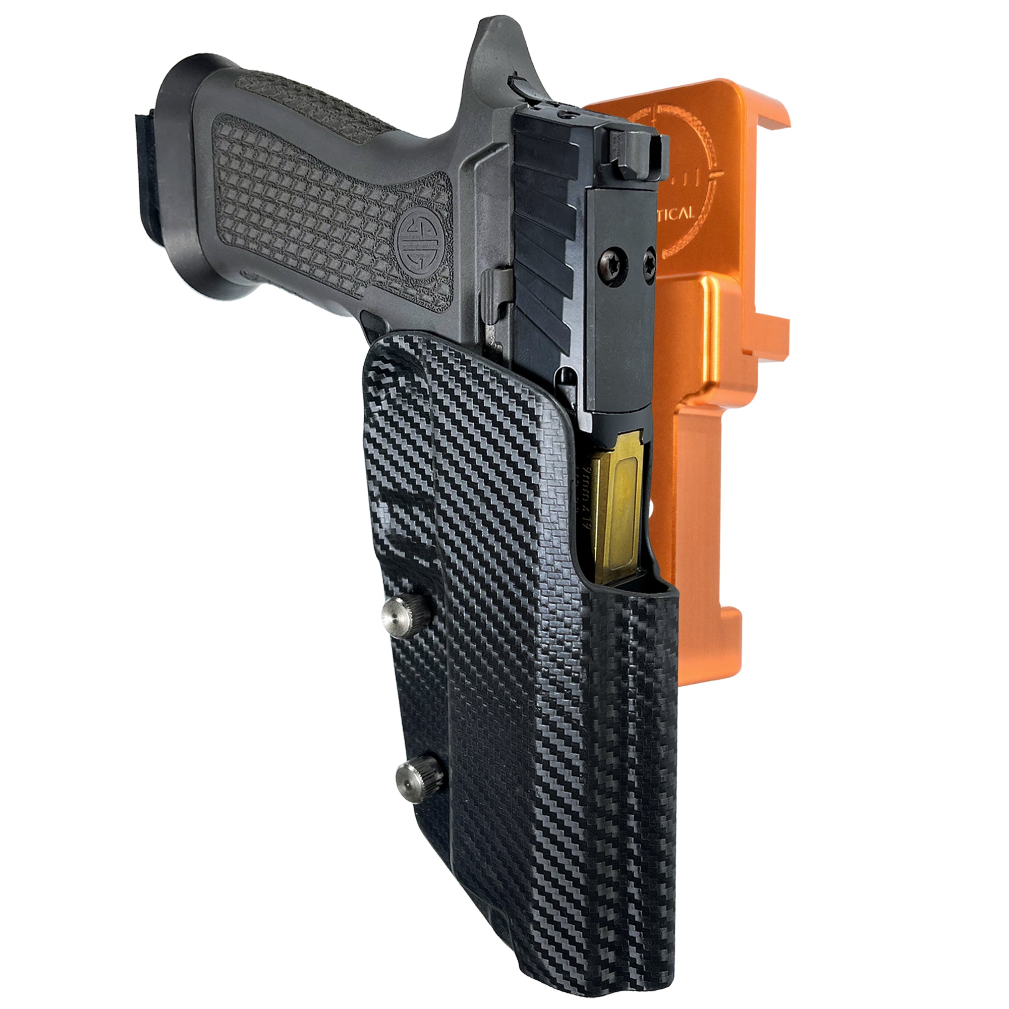 Alloy Competition Holster Orange / Carbon Fiber