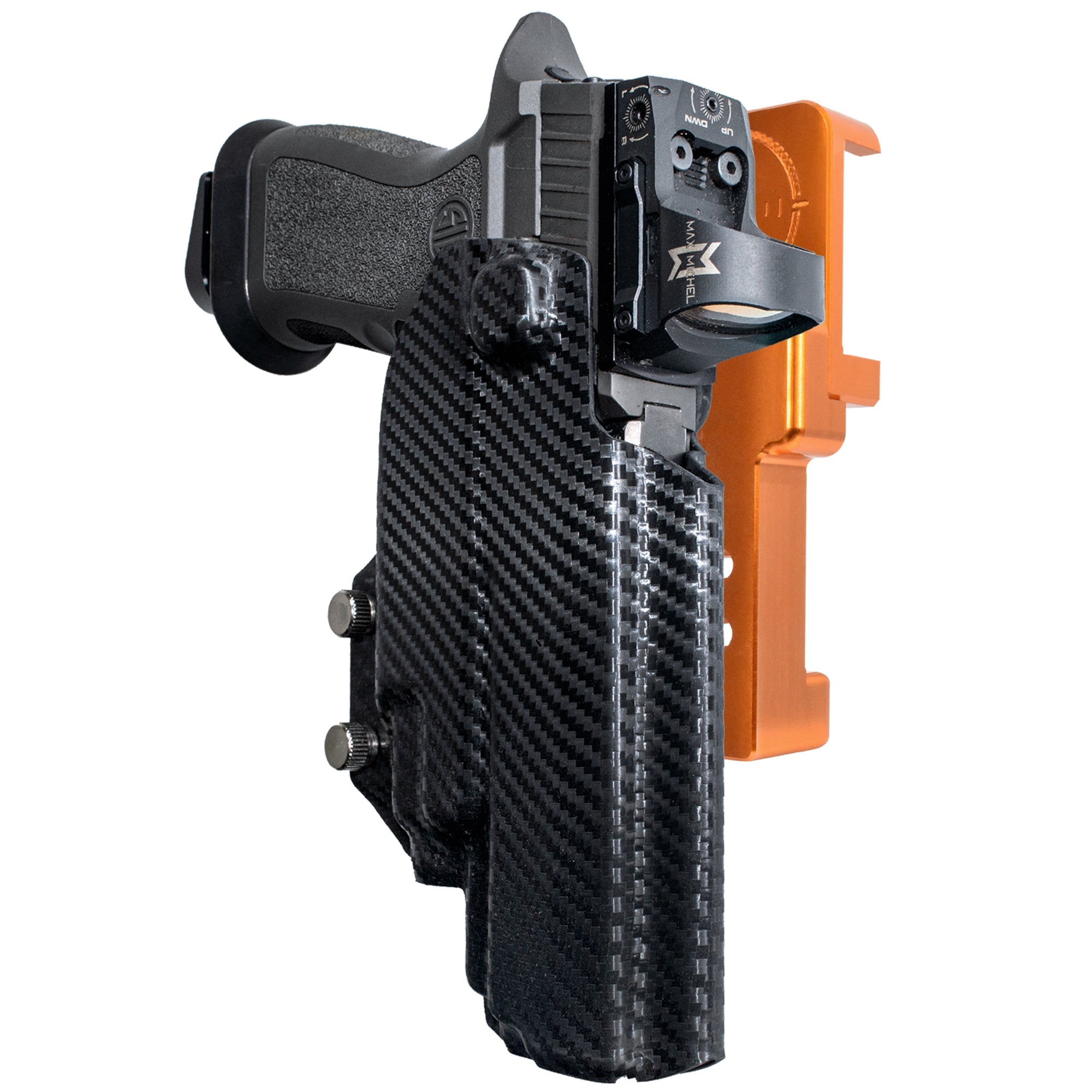 Alloy Competition Holster Orange / Carbon Fiber