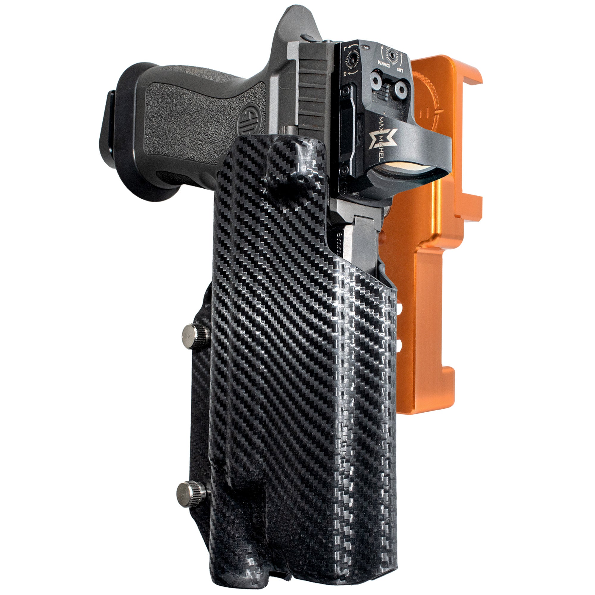Alloy Competition Holster Orange / Carbon Fiber