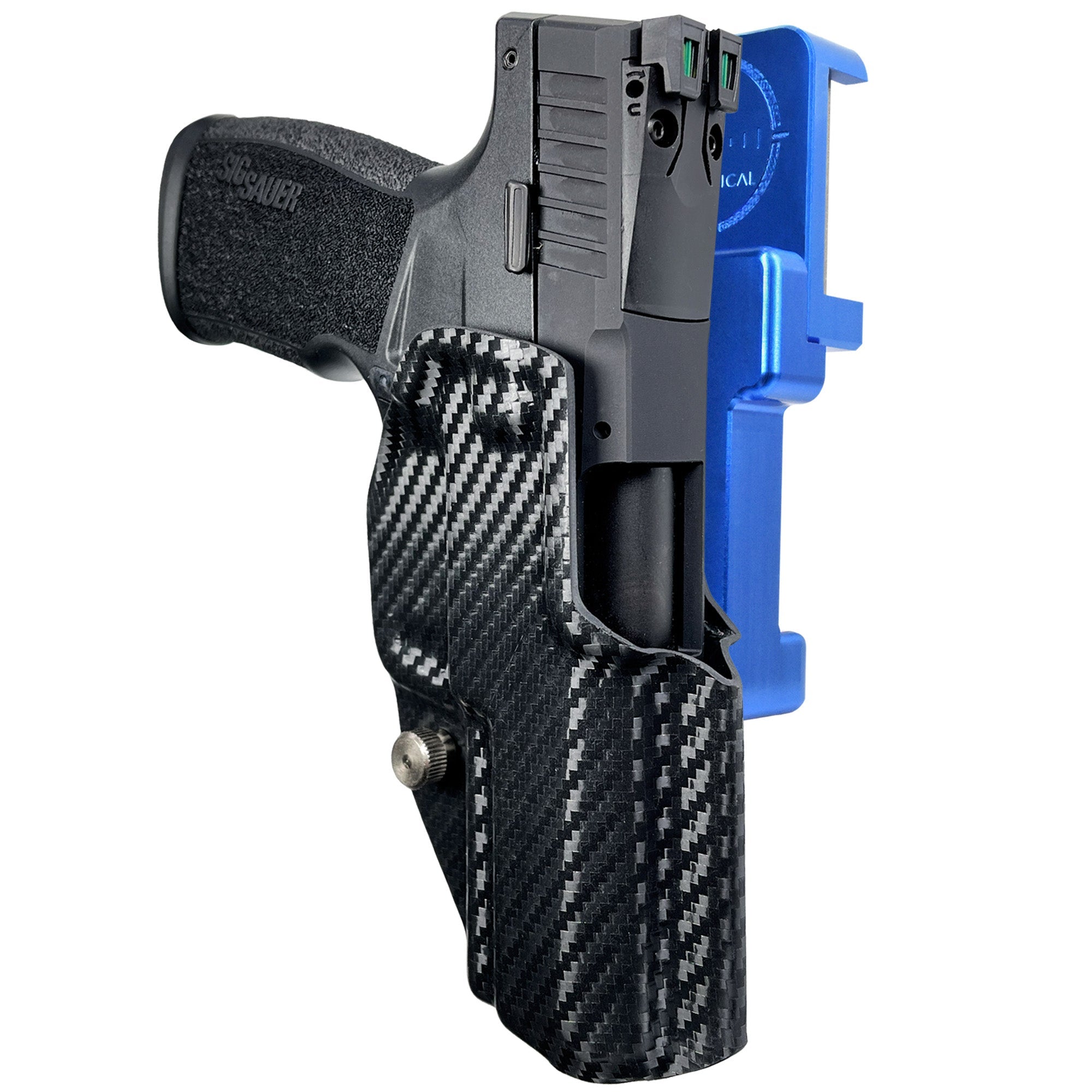 Alloy Competition Holster Blue / Carbon Fiber