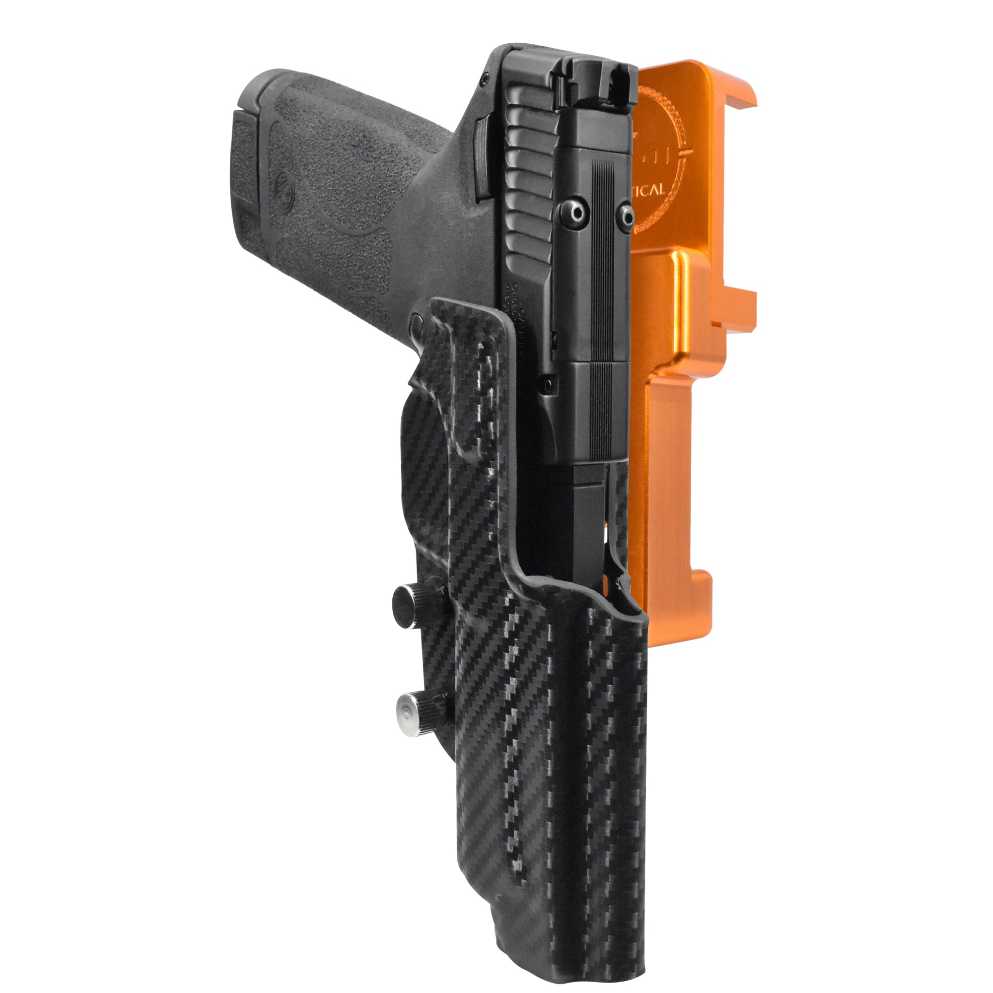 Alloy Competition Holster Orange / Carbon Fiber