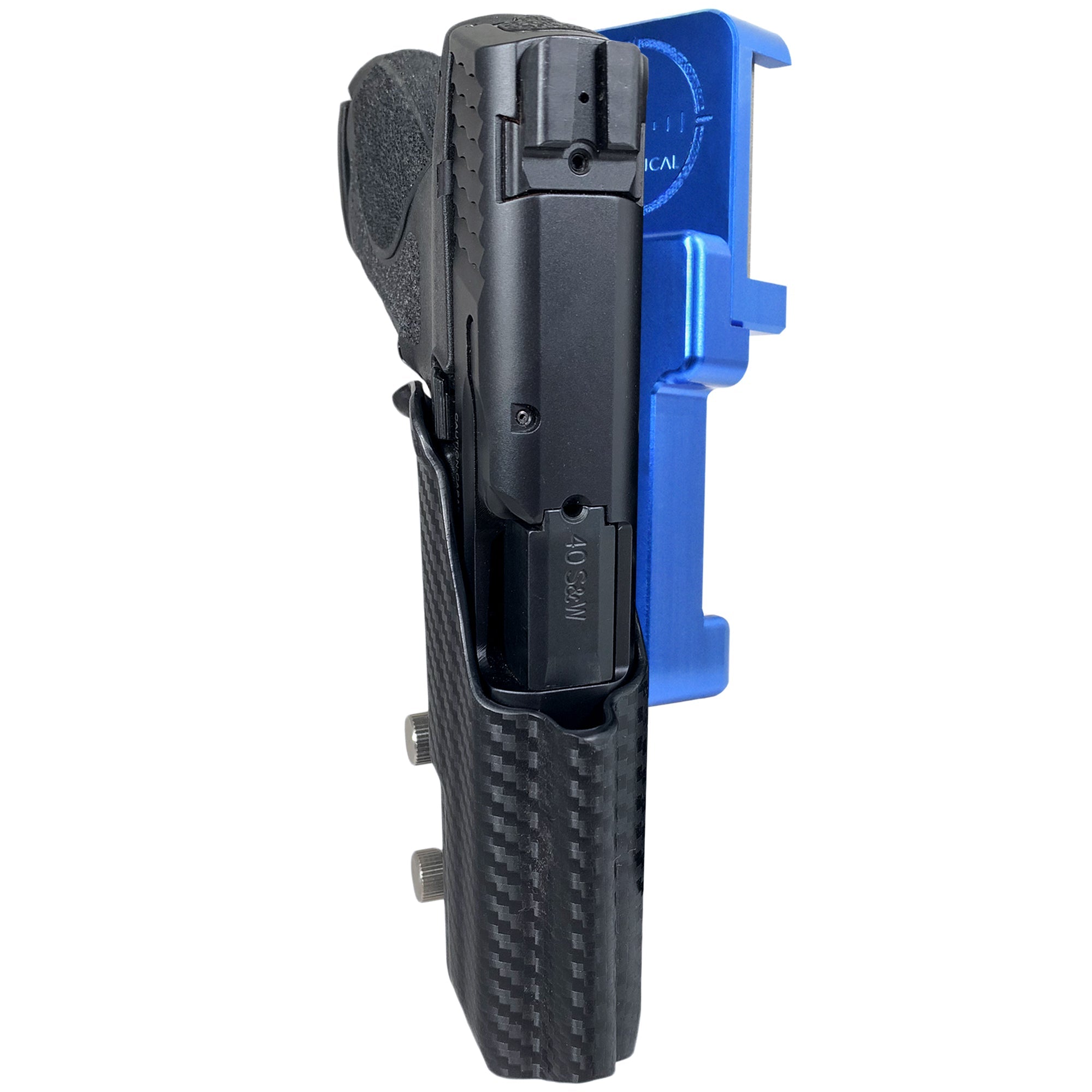 Alloy Competition Holster Blue / Carbon Fiber