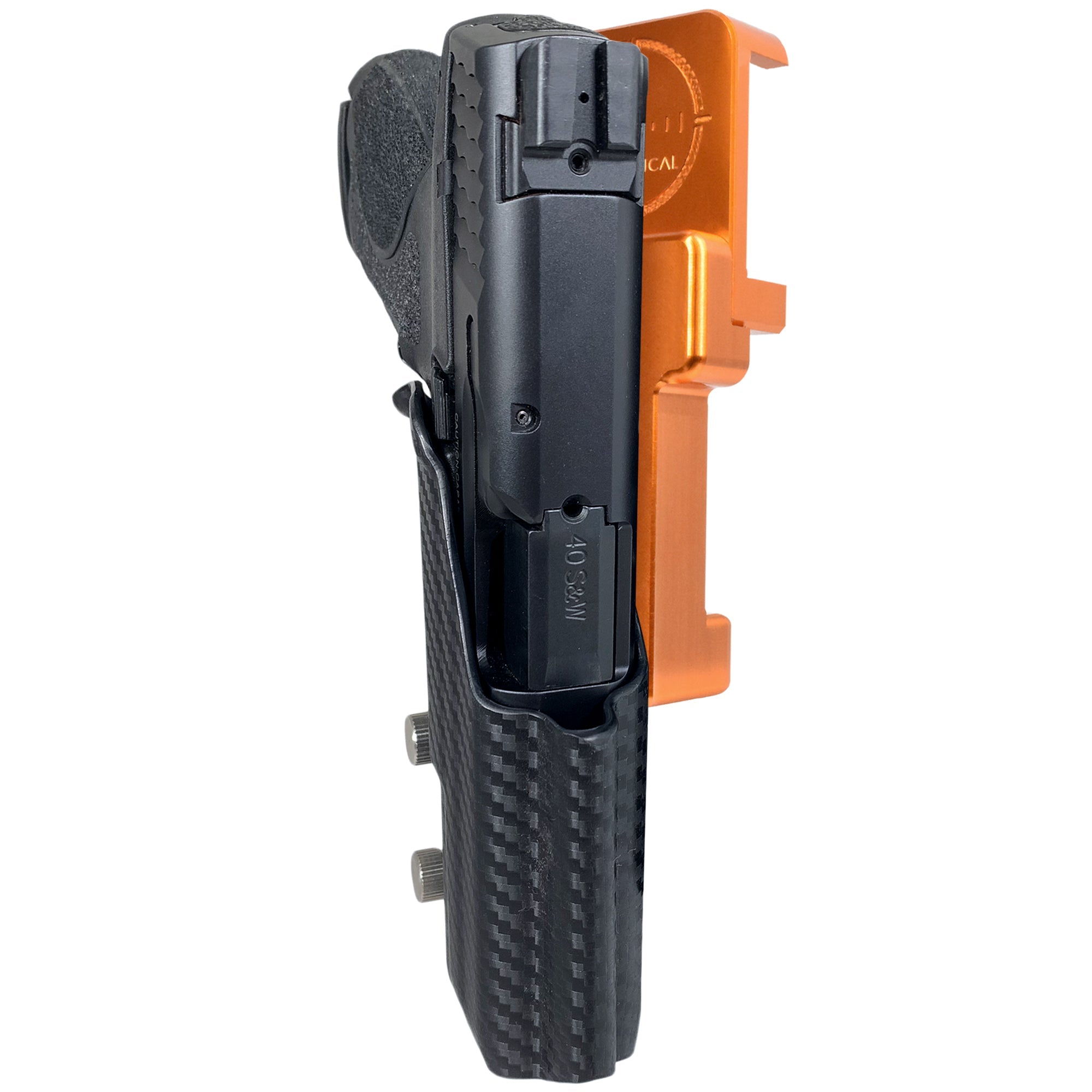 Alloy Competition Holster Orange / Carbon Fiber