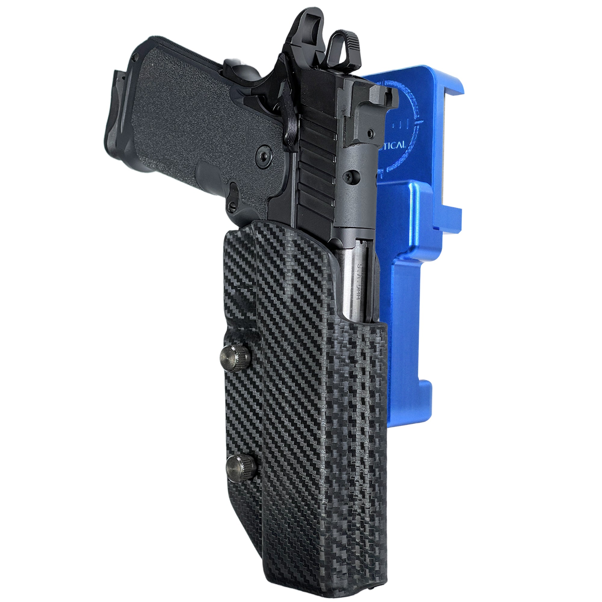 Alloy Competition Holster Blue / Carbon Fiber