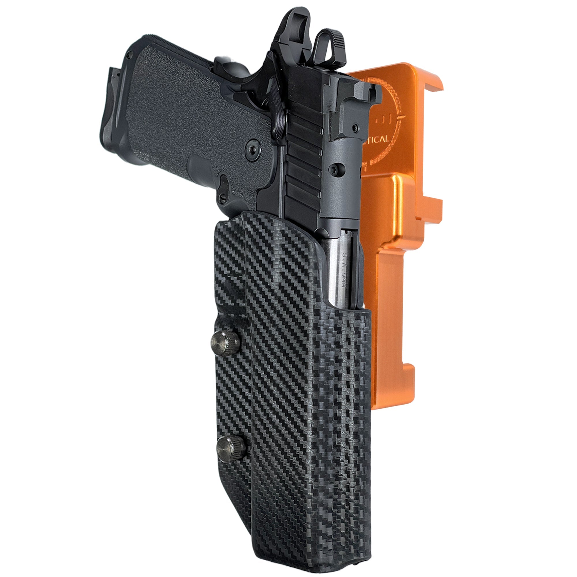 Alloy Competition Holster Orange / Carbon Fiber