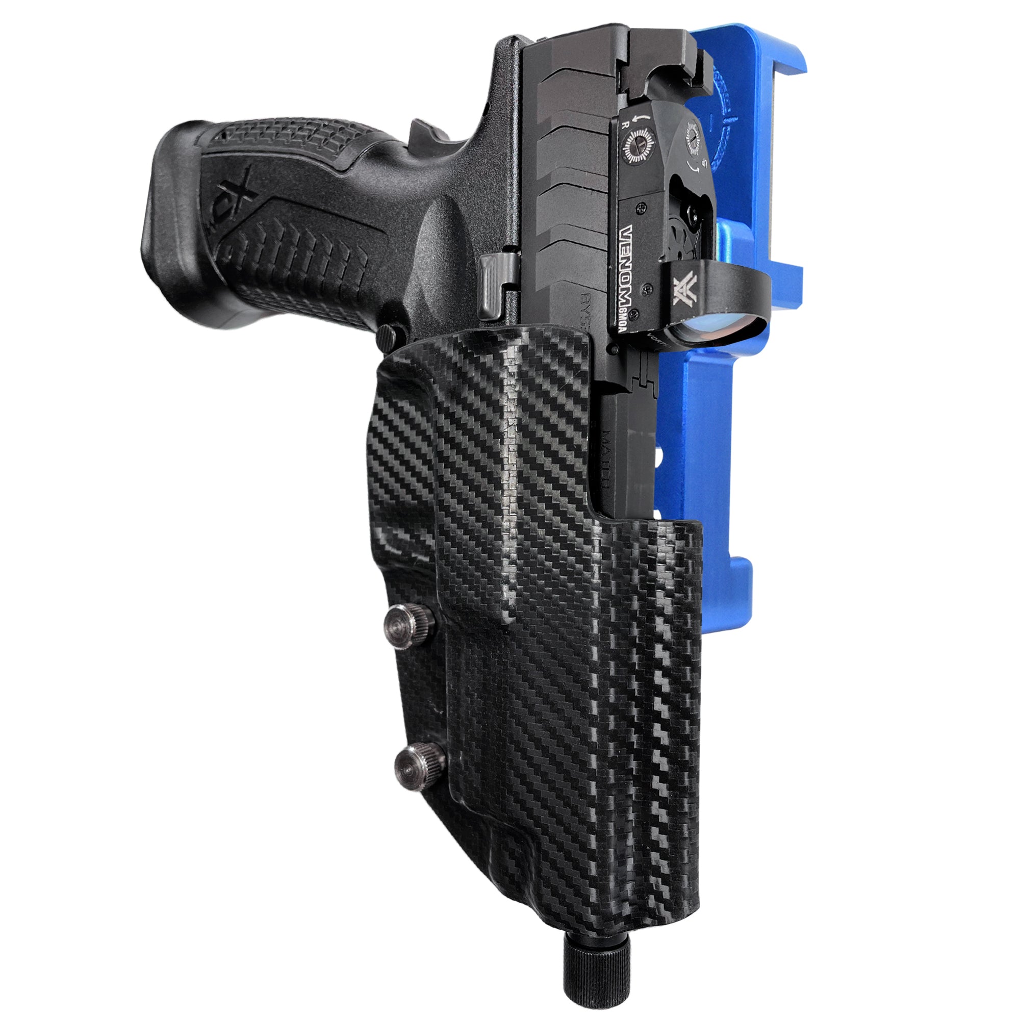 Alloy Competition Holster Blue / Carbon Fiber