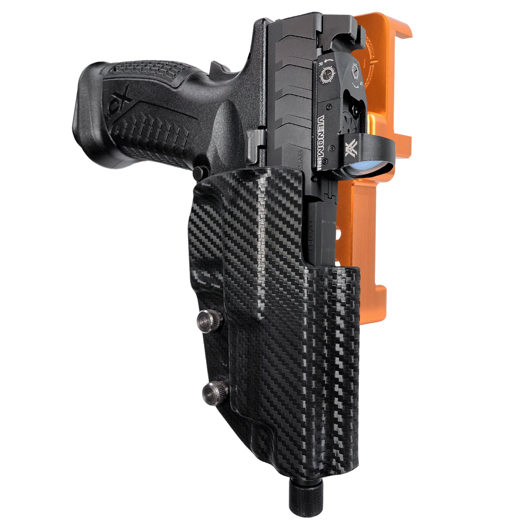 Alloy Competition Holster Orange / Carbon Fiber