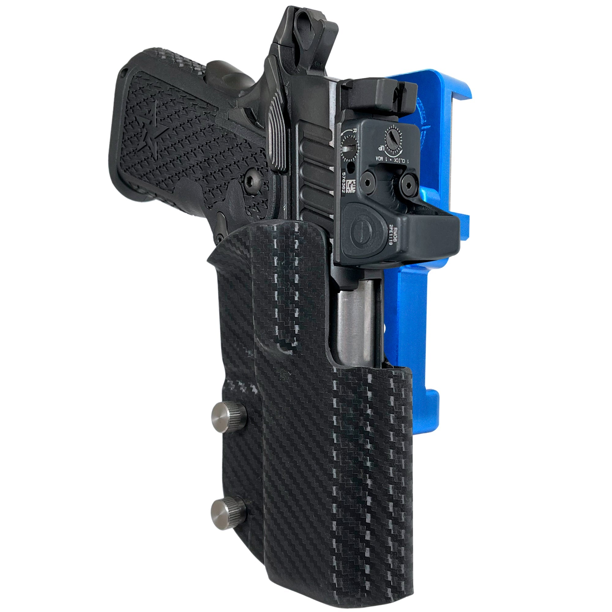 Alloy Competition Holster Blue / Carbon Fiber