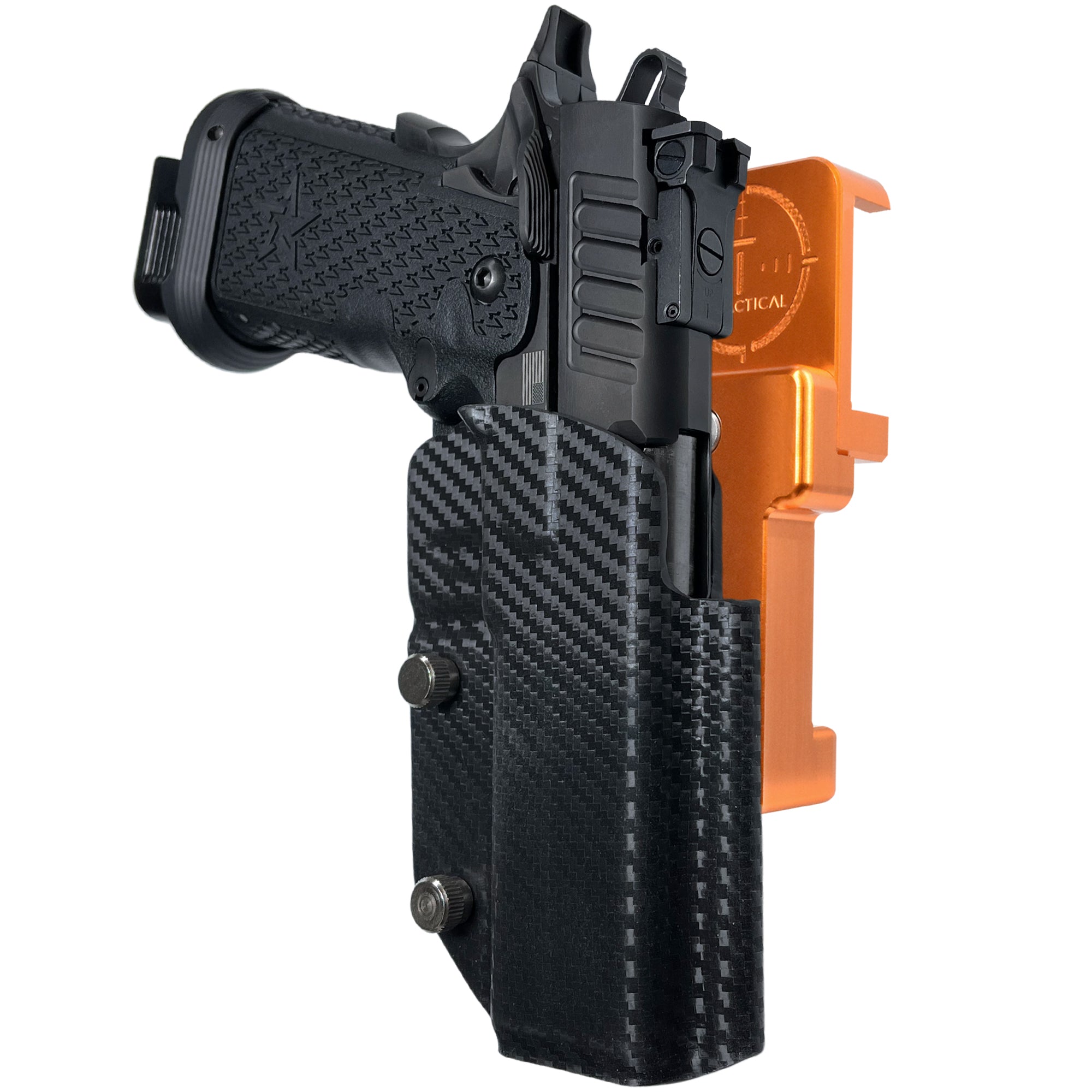 Alloy Competition Holster Orange / Carbon Fiber