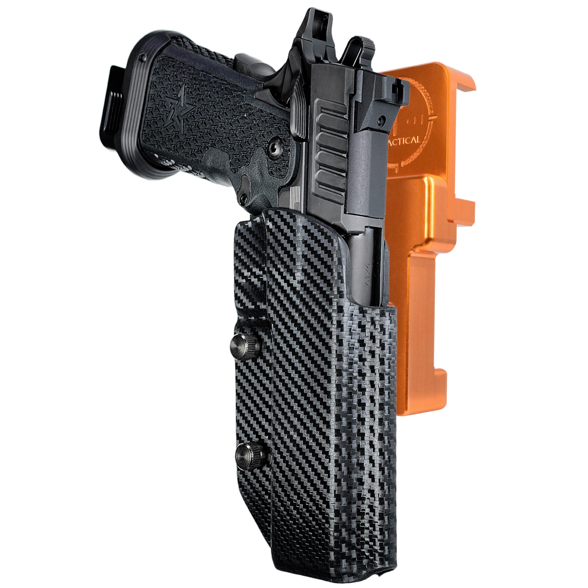 Alloy Competition Holster Orange / Carbon Fiber