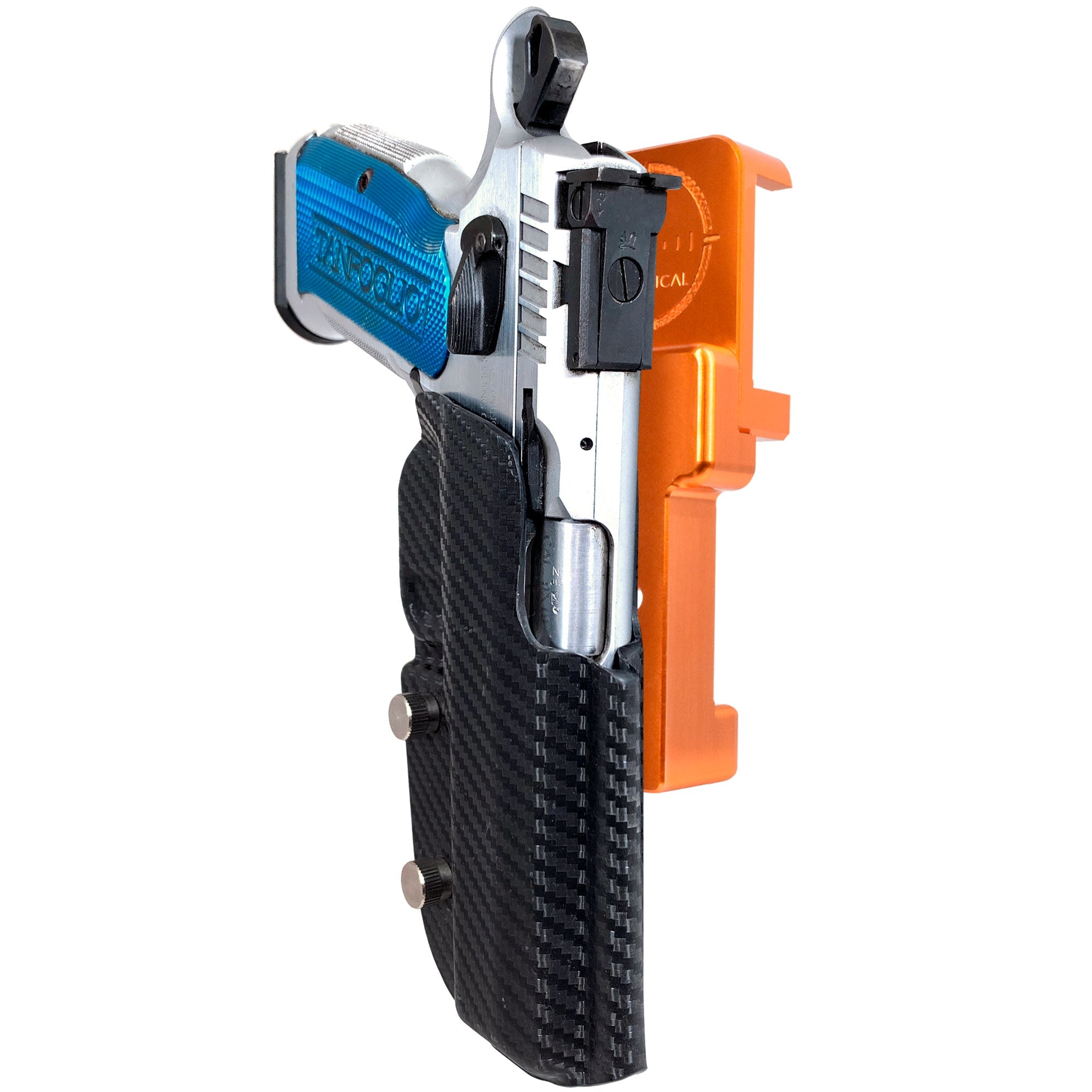 Alloy Competition Holster Orange / Carbon Fiber