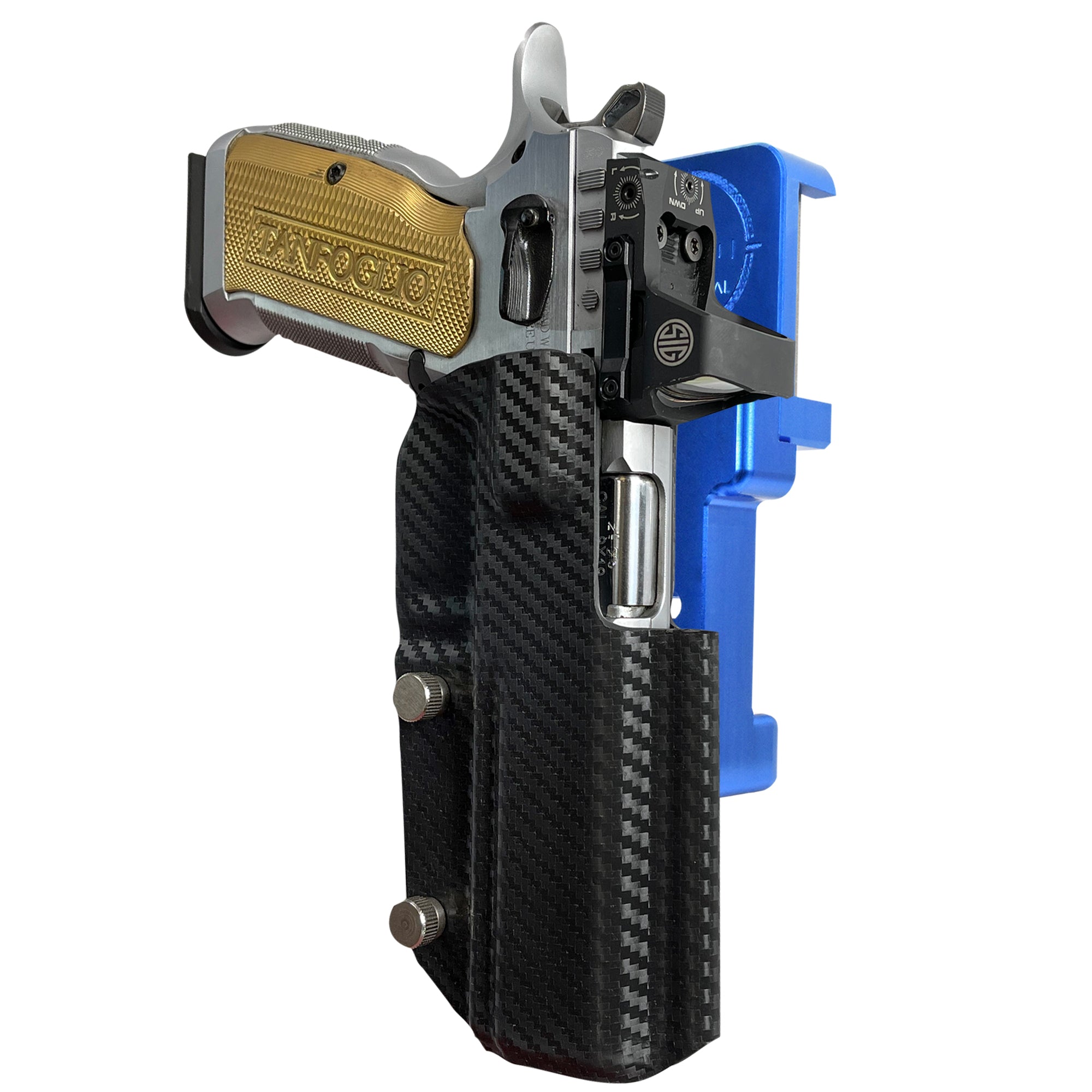 Alloy Competition Holster Blue / Carbon Fiber