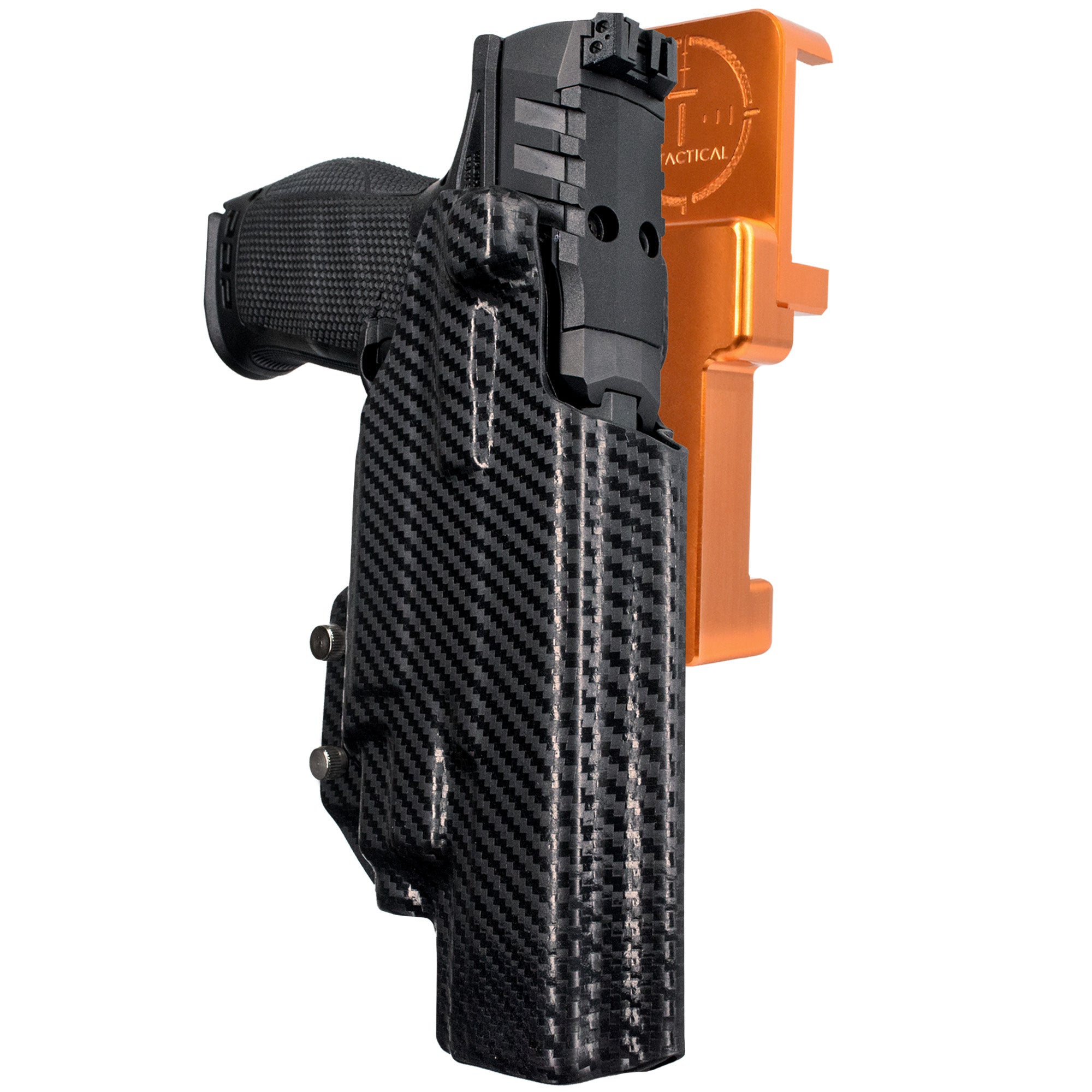 Alloy Competition Holster Orange / Carbon Fiber