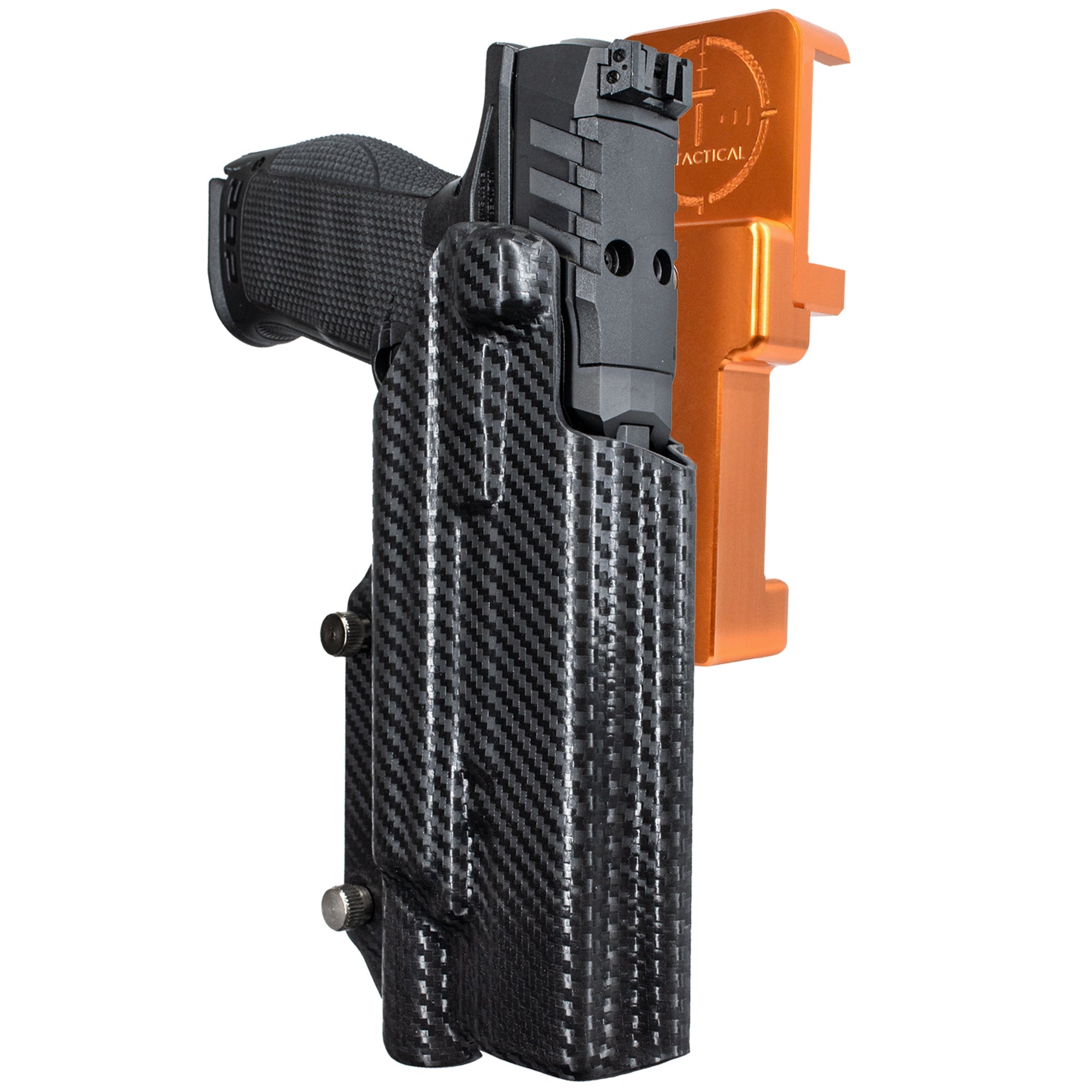 Alloy Competition Holster Orange / Carbon Fiber