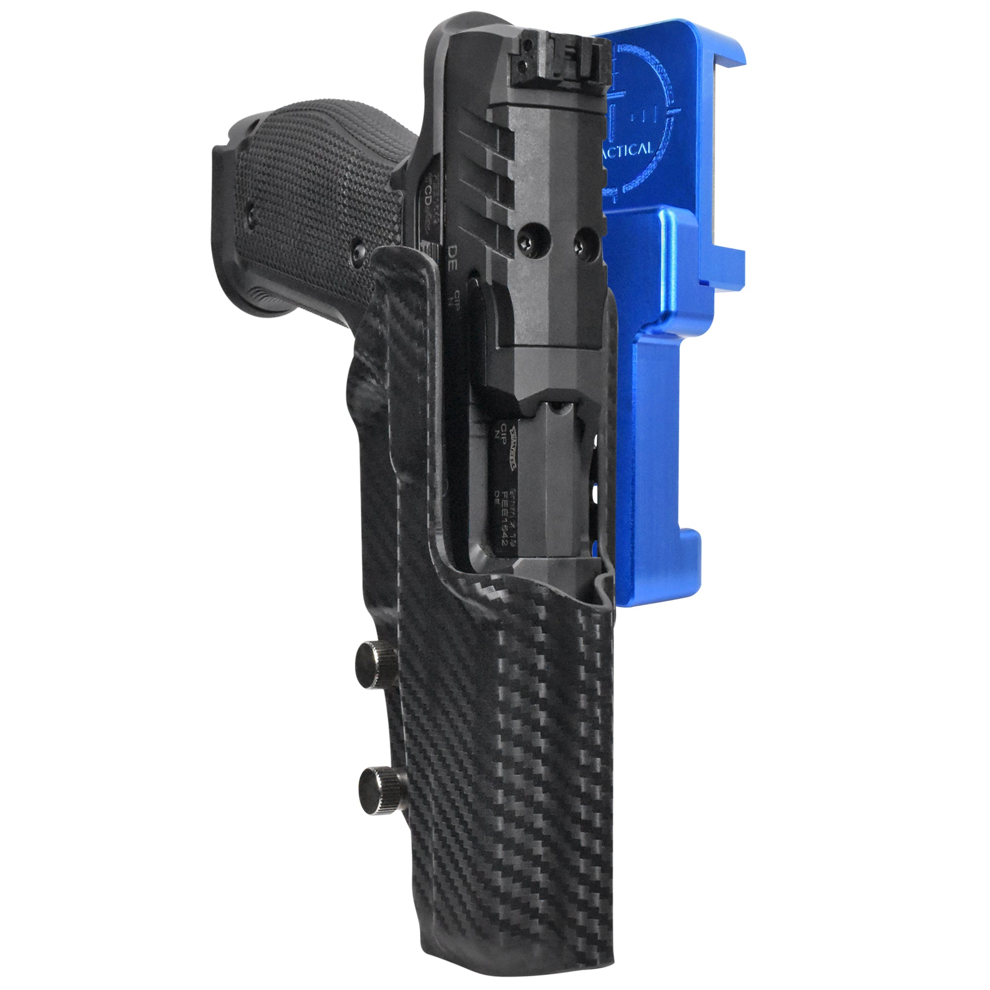 Alloy Competition Holster Blue / Carbon Fiber