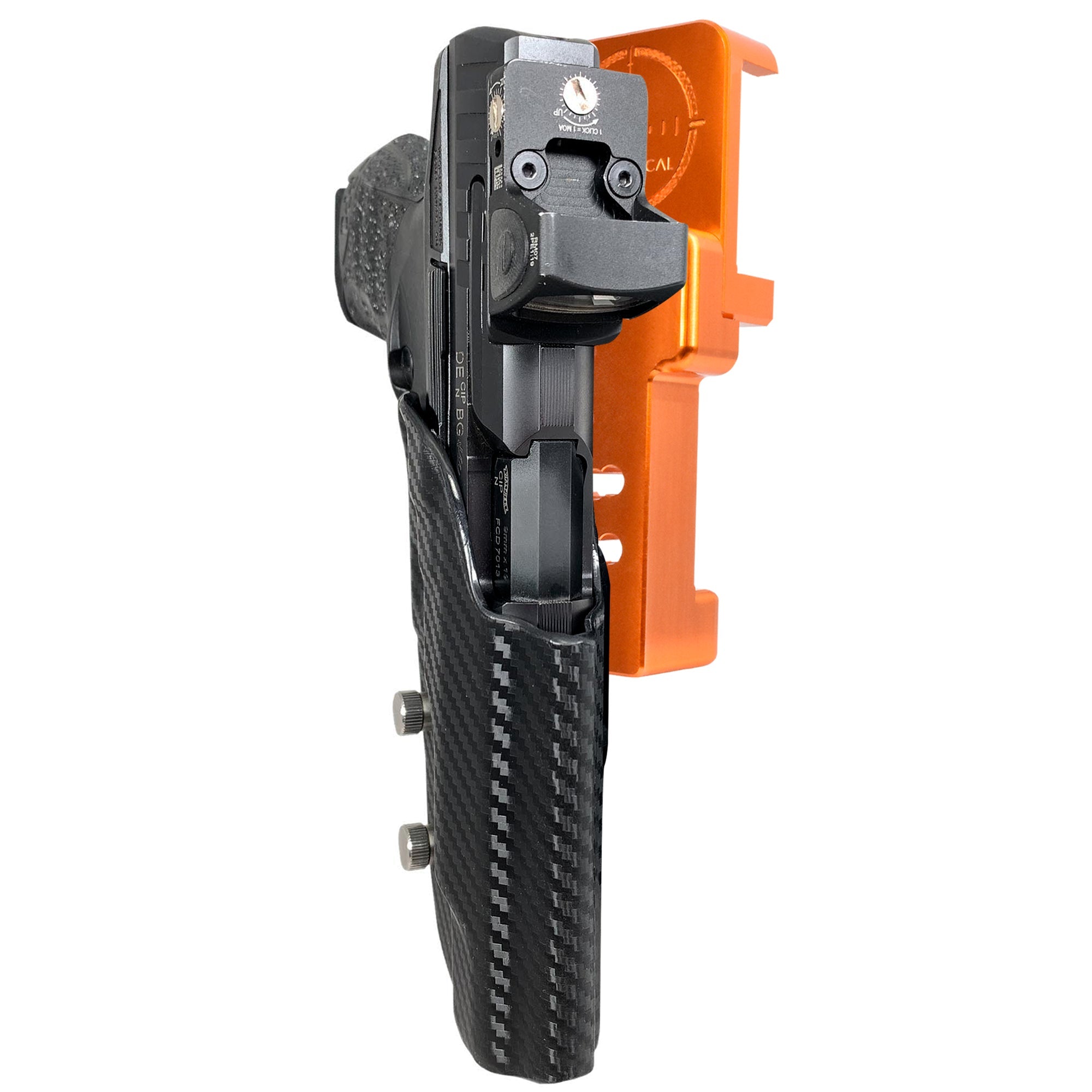 Alloy Competition Holster Orange / Carbon Fiber