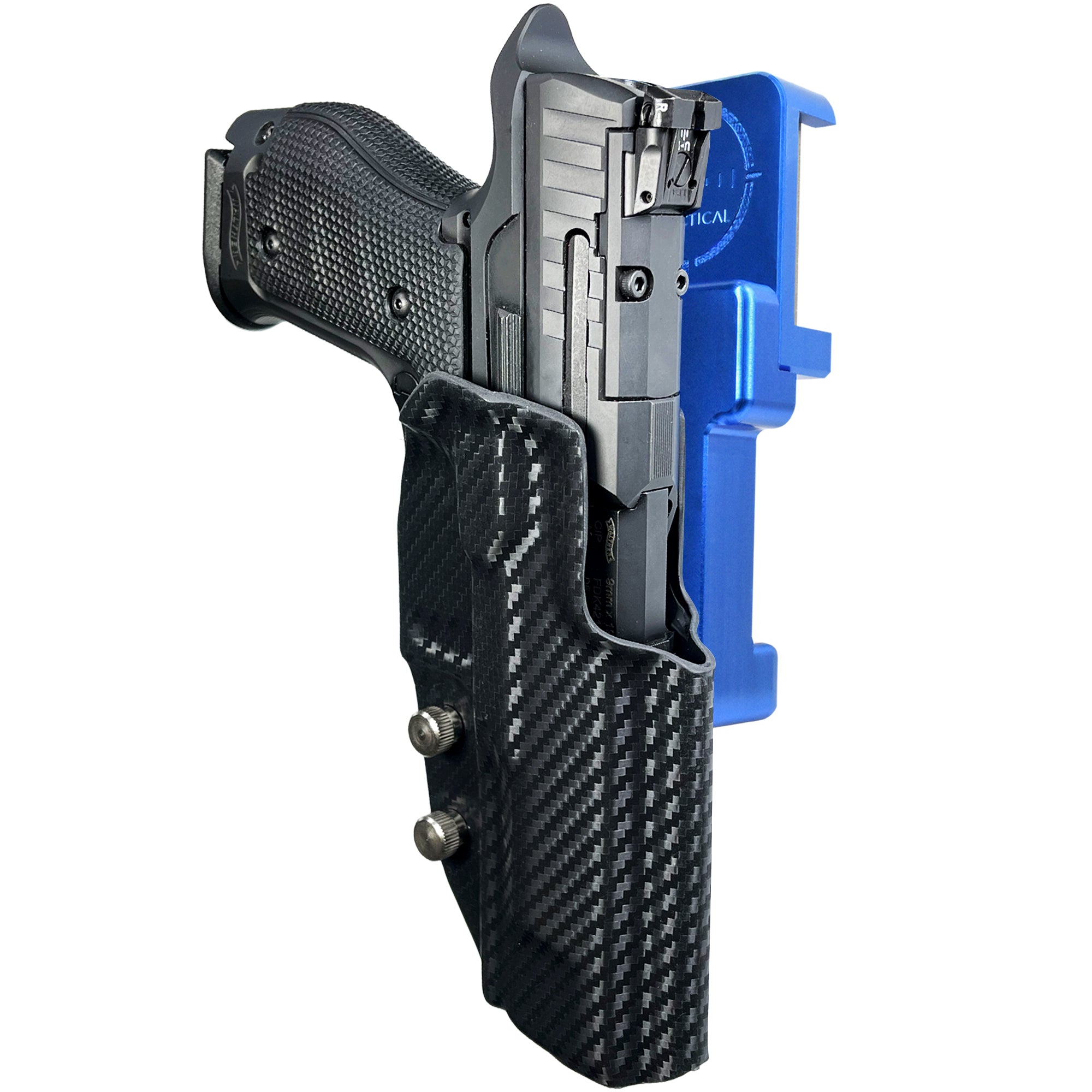 Alloy Competition Holster Blue / Carbon Fiber