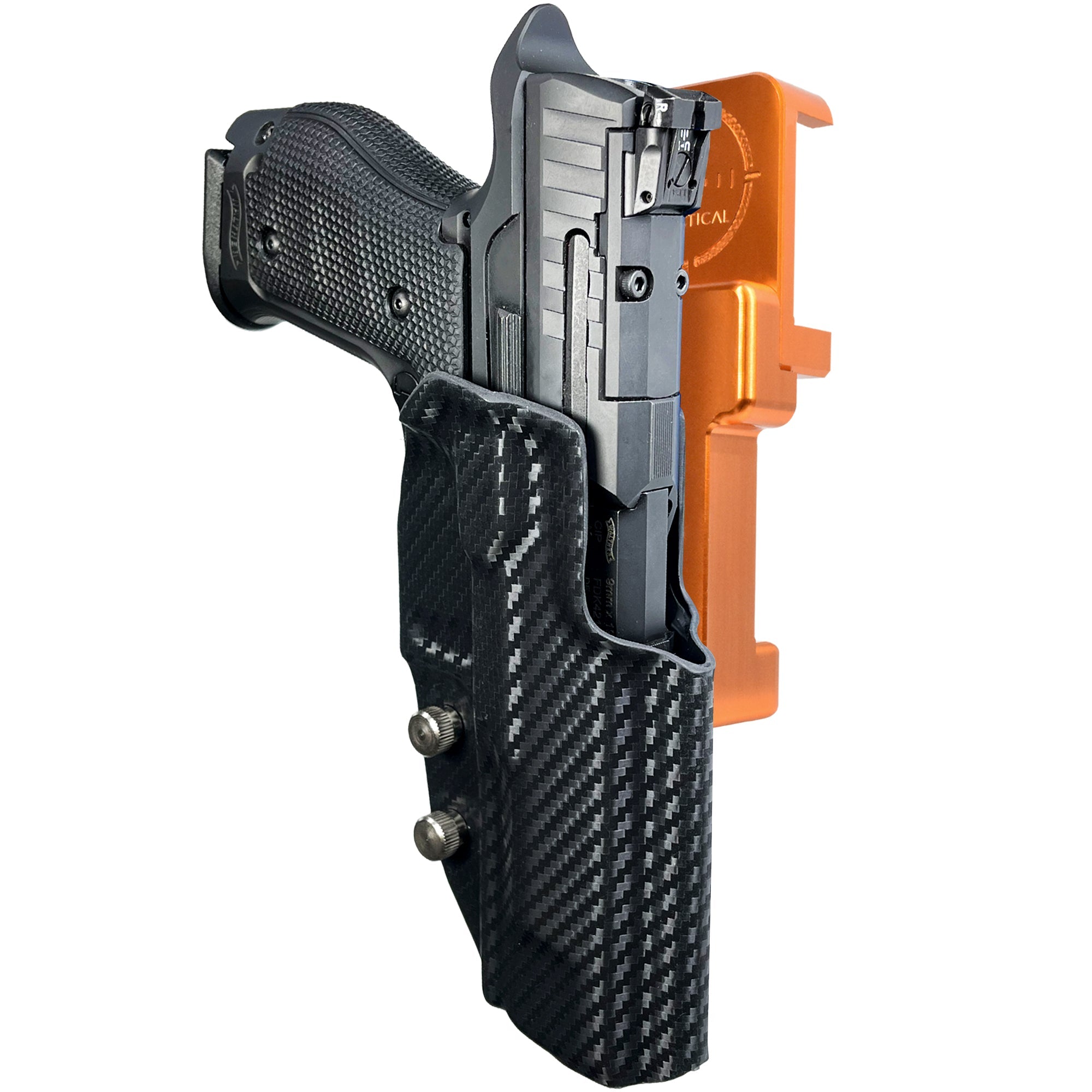 Alloy Competition Holster Orange / Carbon Fiber