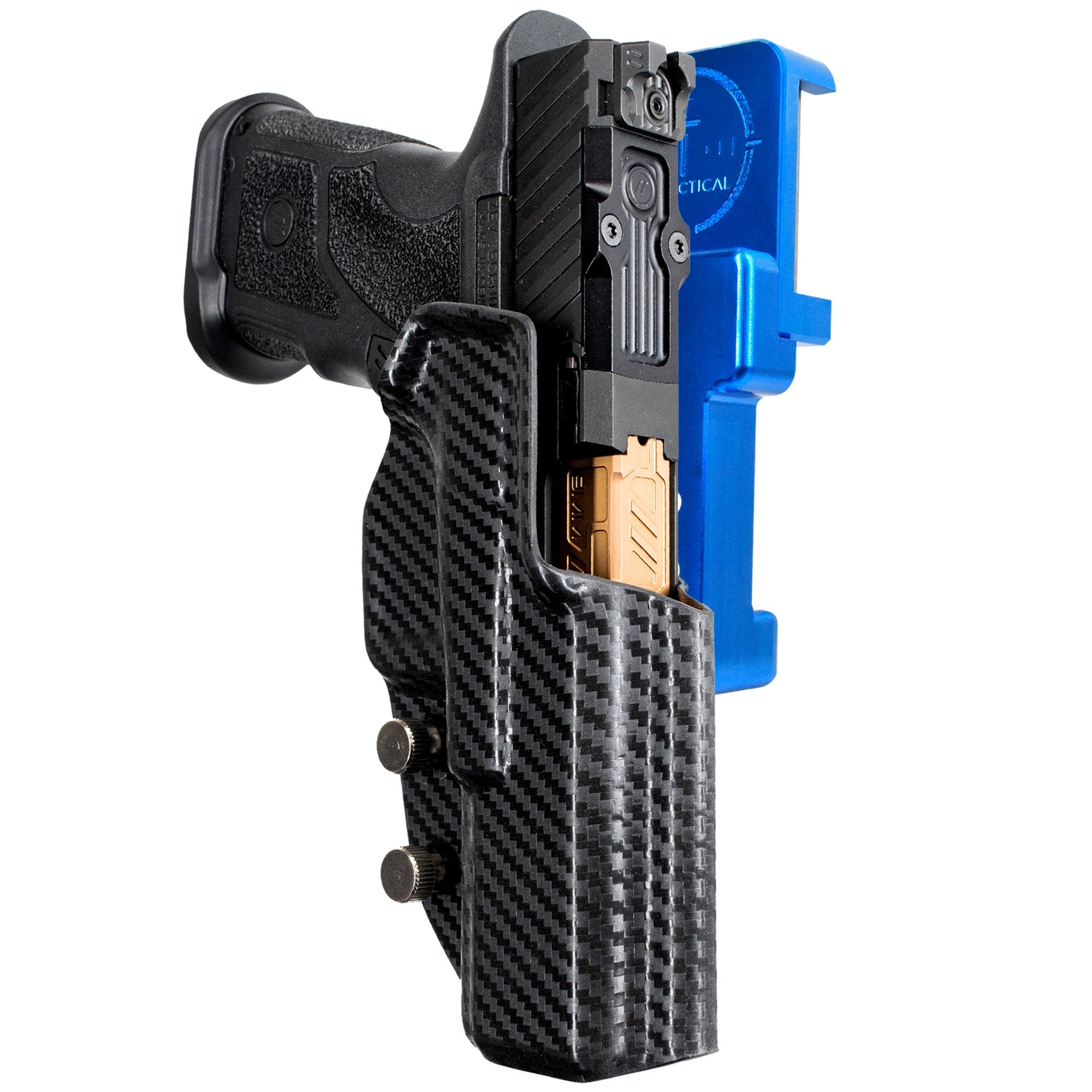 Alloy Competition Holster Blue / Carbon Fiber