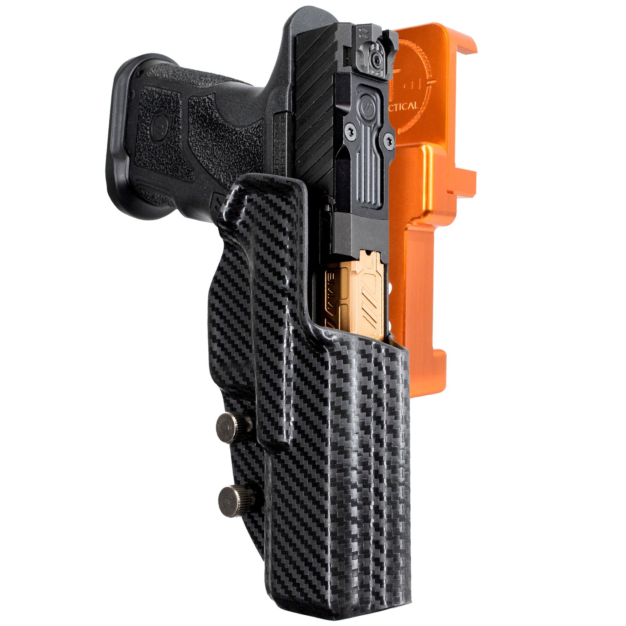 Alloy Competition Holster Orange / Carbon Fiber